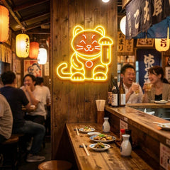 Lucky Cat Led Neon Sign Light