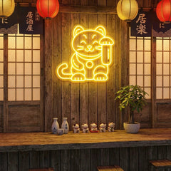 Lucky Cat Led Neon Sign Light