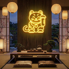 Lucky Cat Led Neon Sign Light