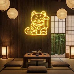 Lucky Cat Led Neon Sign Light