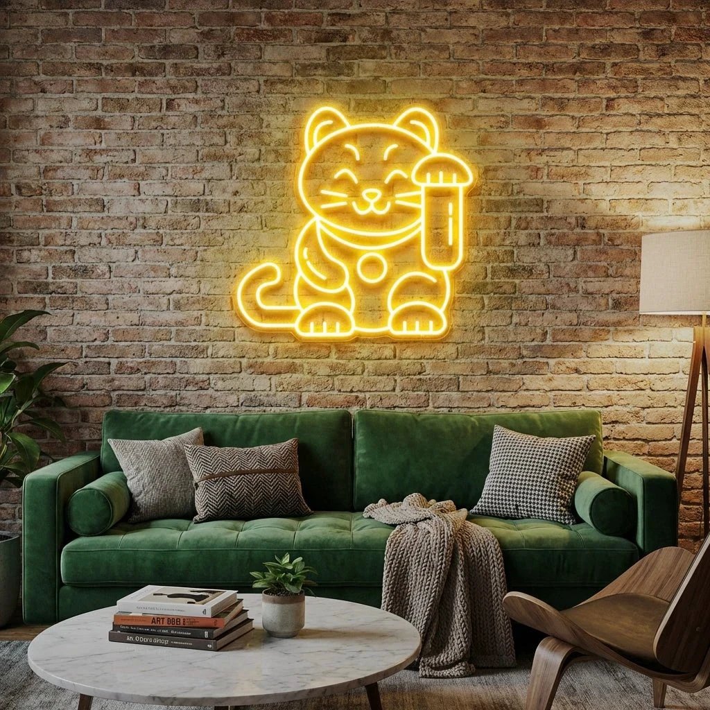 Lucky Cat Led Neon Sign Light