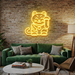 Lucky Cat Led Neon Sign Light