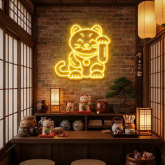 Lucky Cat Led Neon Sign Light