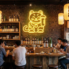 Lucky Cat Led Neon Sign Light