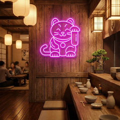 Lucky Cat Led Neon Sign Light