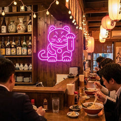 Lucky Cat Led Neon Sign Light