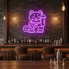 Lucky Cat Led Neon Sign Light
