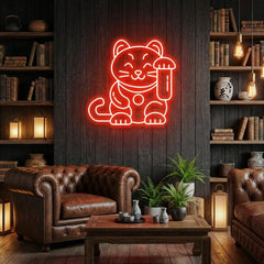Lucky Cat Led Neon Sign Light