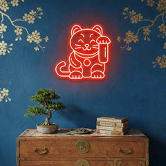 Lucky Cat Led Neon Sign Light
