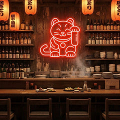 Lucky Cat Led Neon Sign Light