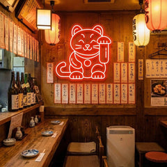 Lucky Cat Led Neon Sign Light