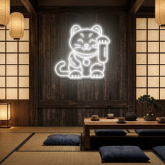 Lucky Cat Led Neon Sign Light