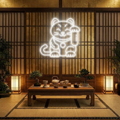 Lucky Cat Led Neon Sign Light