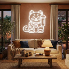 Lucky Cat Led Neon Sign Light