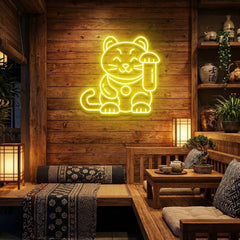 Lucky Cat Led Neon Sign Light