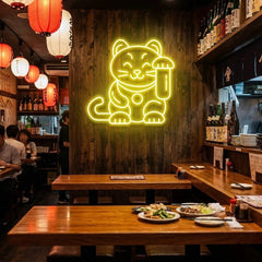 Lucky Cat Led Neon Sign Light