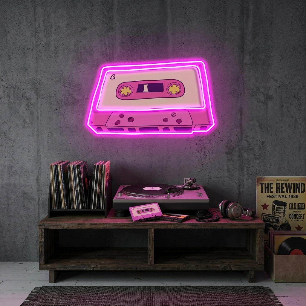 MP3 player Art Work Led Neon Sign Light