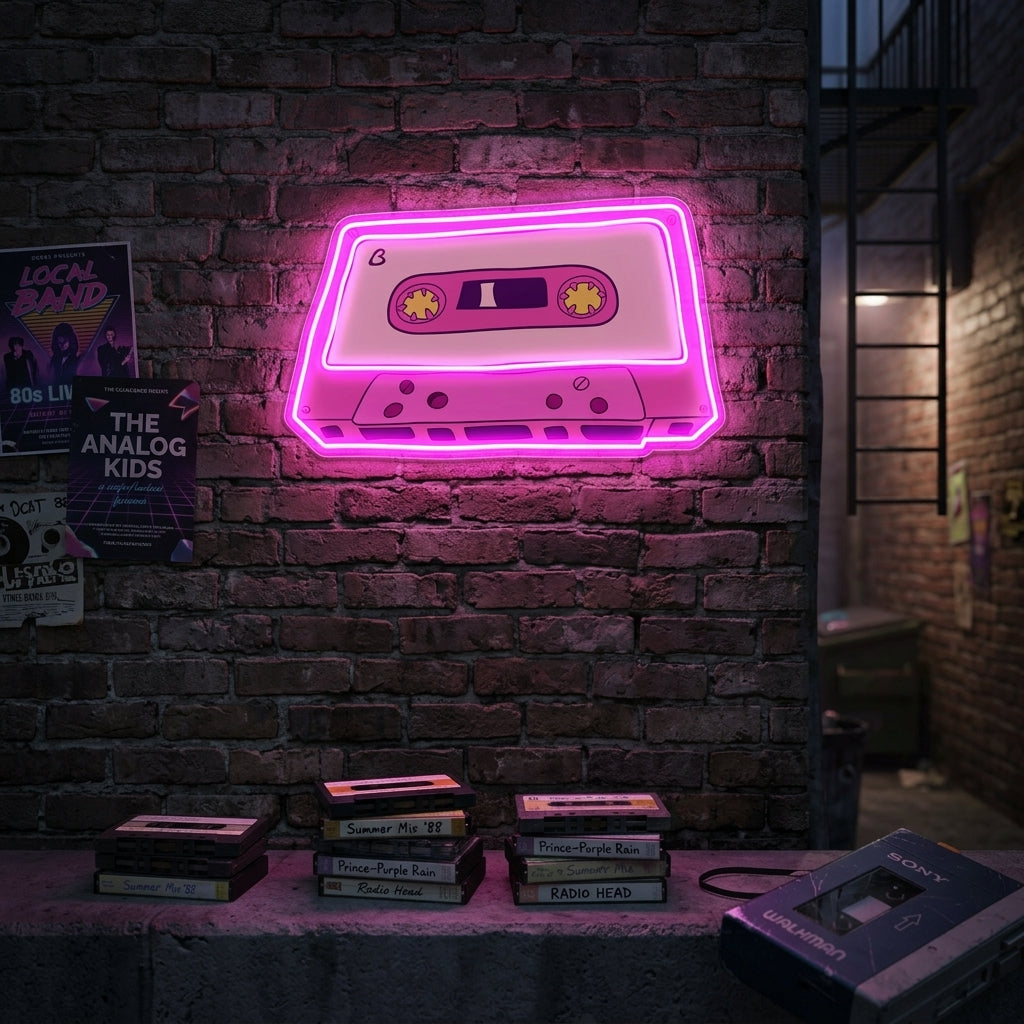 MP3 player Art Work Led Neon Sign Light