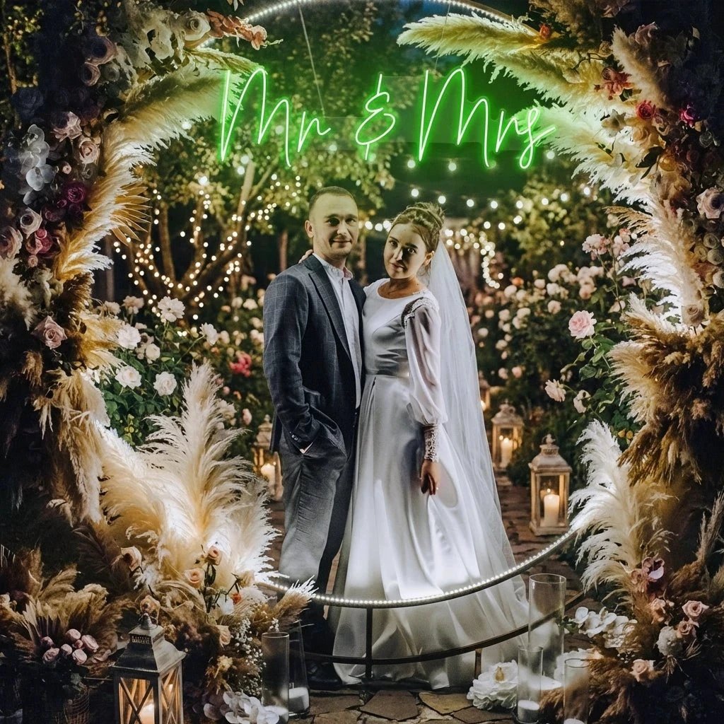Mr Mrs Led Neon Sign Light