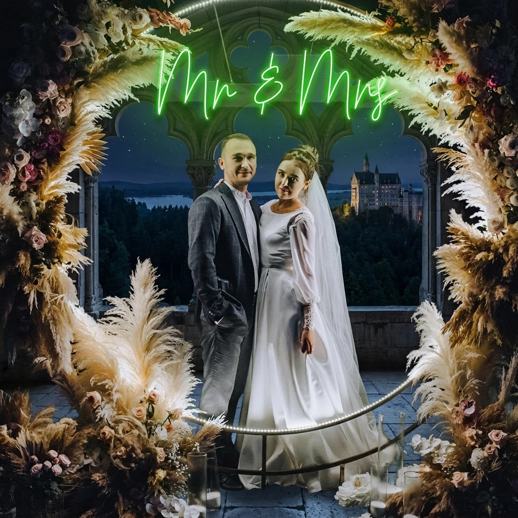 Mr Mrs Led Neon Sign Light