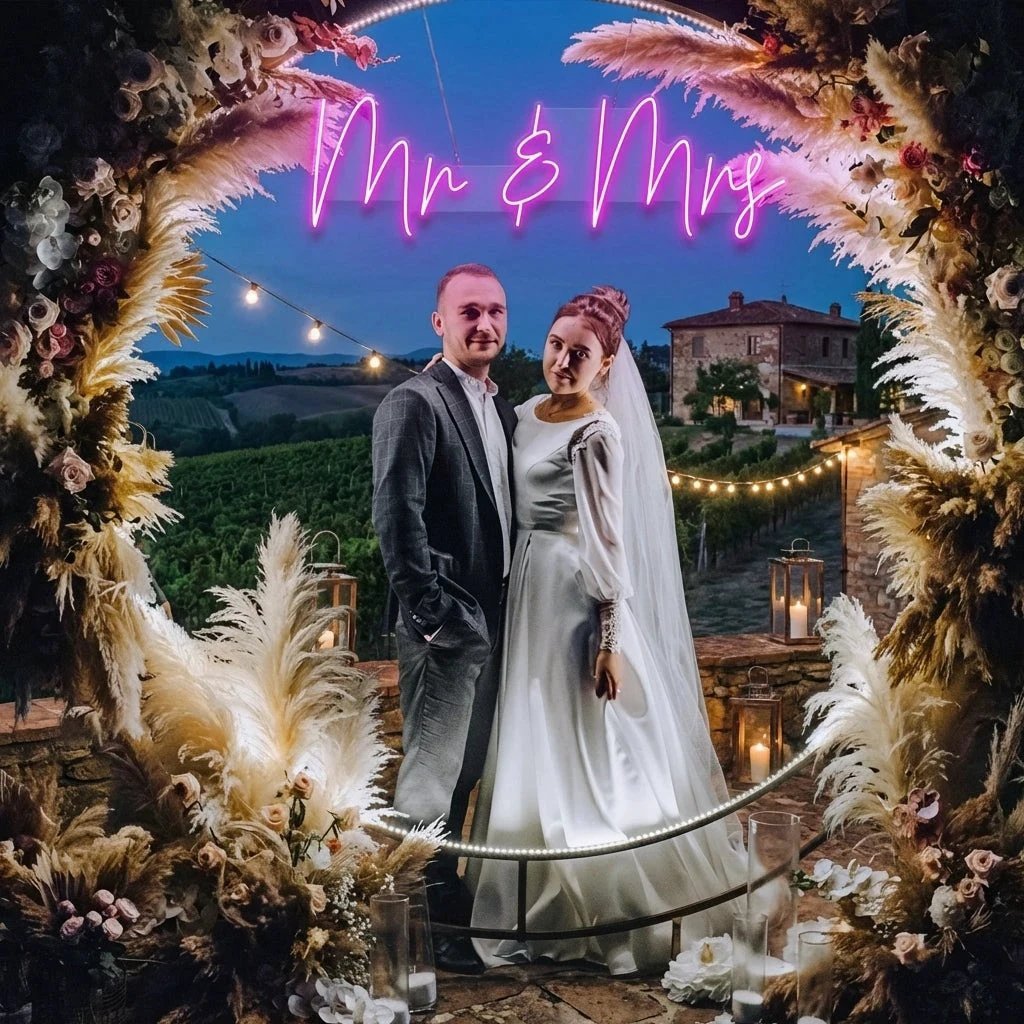 Mr Mrs Led Neon Sign Light