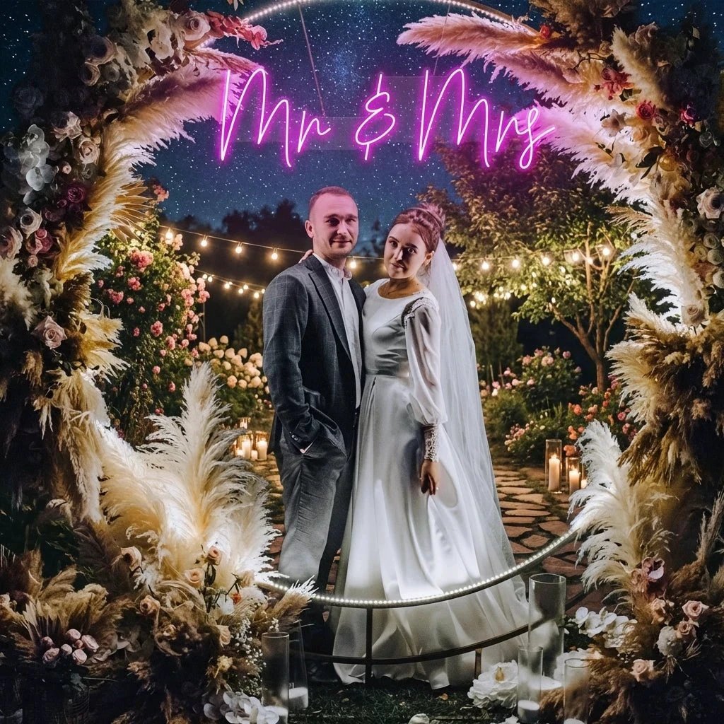 Mr Mrs Led Neon Sign Light