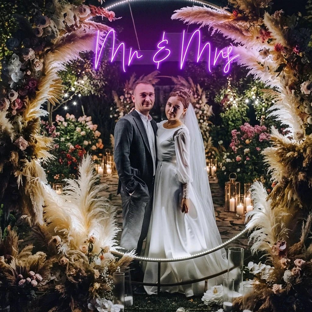 Mr Mrs Led Neon Sign Light