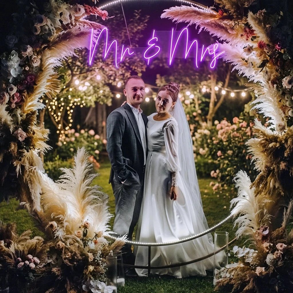 Mr Mrs Led Neon Sign Light