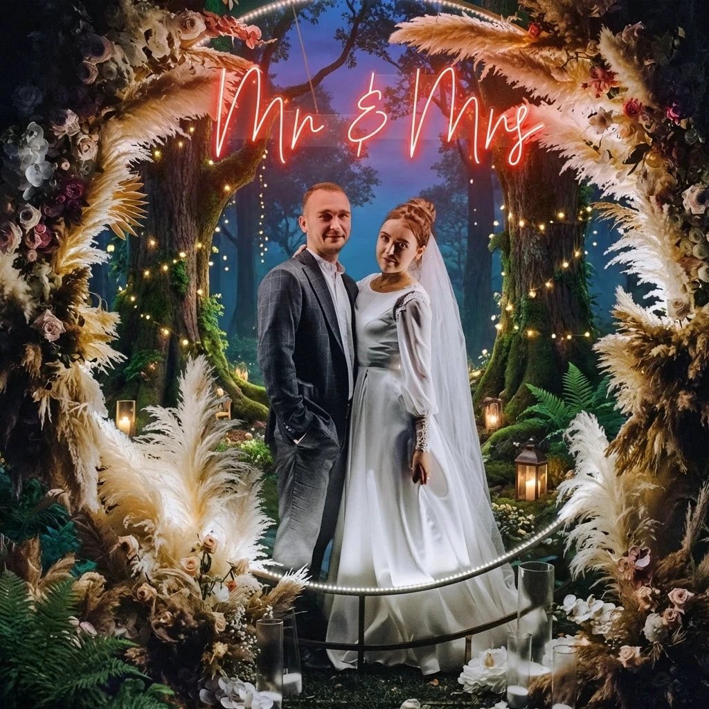 Mr Mrs Led Neon Sign Light