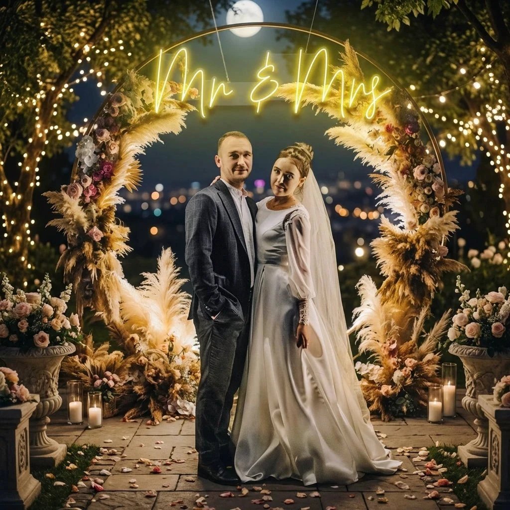 Mr Mrs Led Neon Sign Light