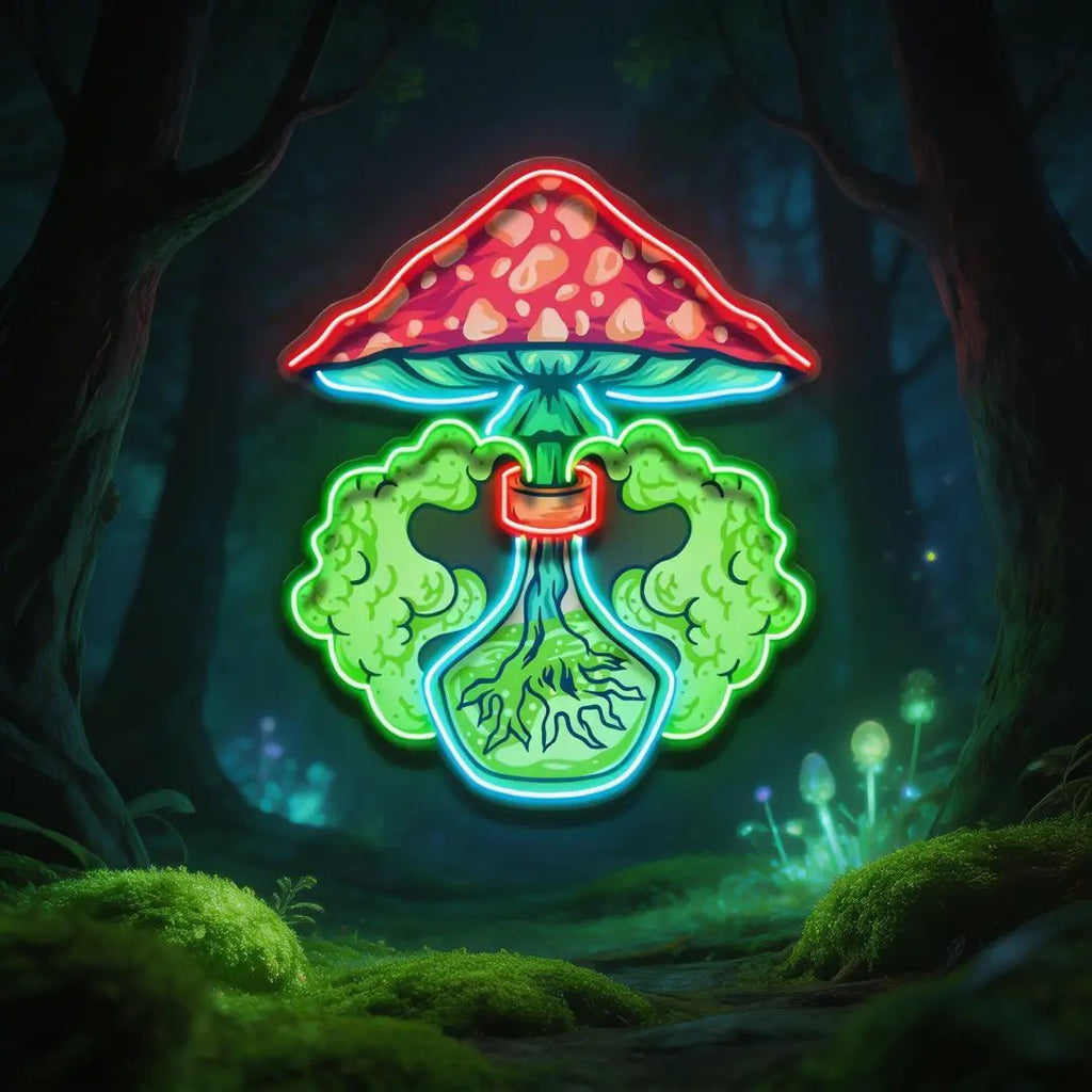 Magic Potion Shroom LED Neon Sign Light Pop Art