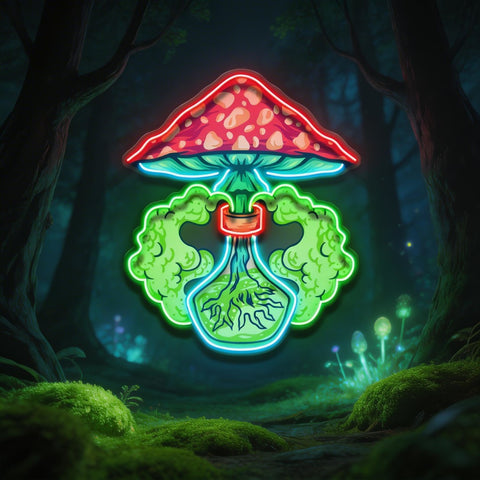 Magic Potion Shroom LED Neon Sign Light Pop Art