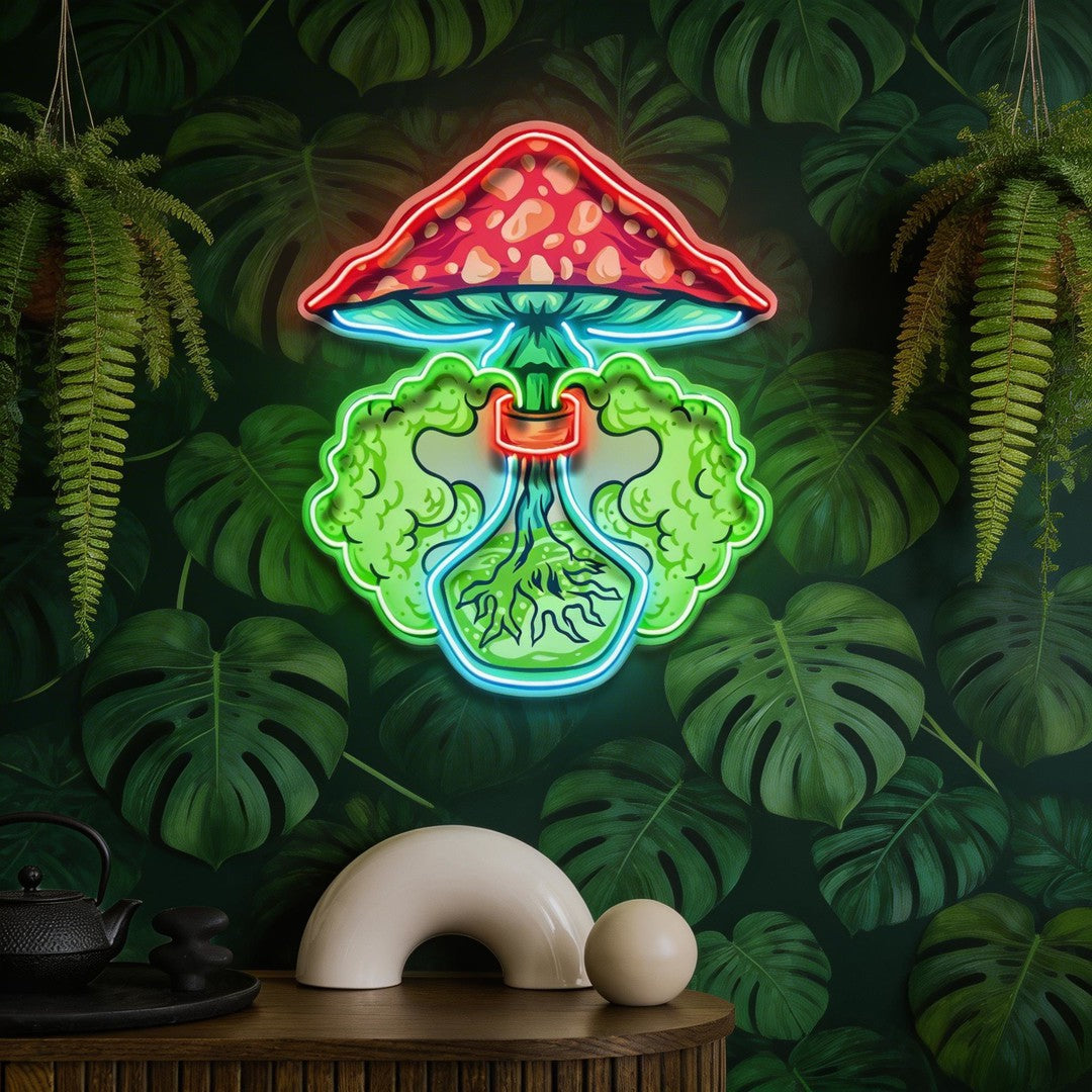 Magic Potion Shroom LED Neon Sign Light Pop Art