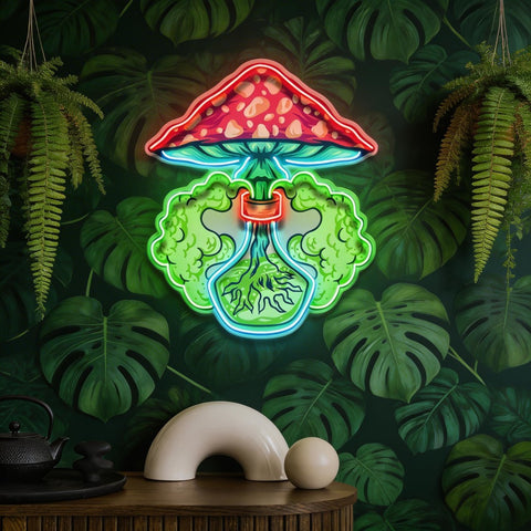 Magic Potion Shroom LED Neon Sign Light Pop Art