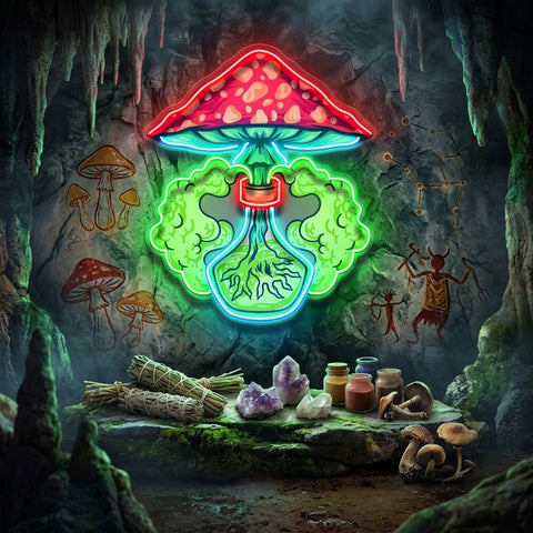 Magic Potion Shroom LED Neon Sign Light Pop Art