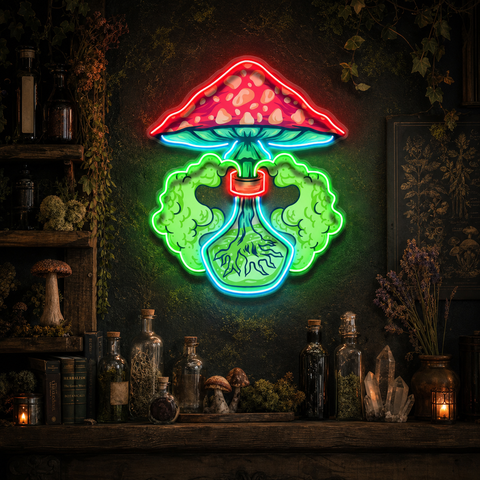 Magic Potion Shroom LED Neon Sign Light Pop Art