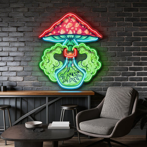 Magic Potion Shroom LED Neon Sign Light Pop Art