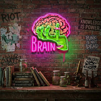 Make Your Brain LED Neon Sign Light Pop Art