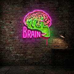 Make Your Brain LED Neon Sign Light Pop Art