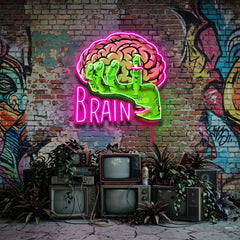 Make Your Brain LED Neon Sign Light Pop Art