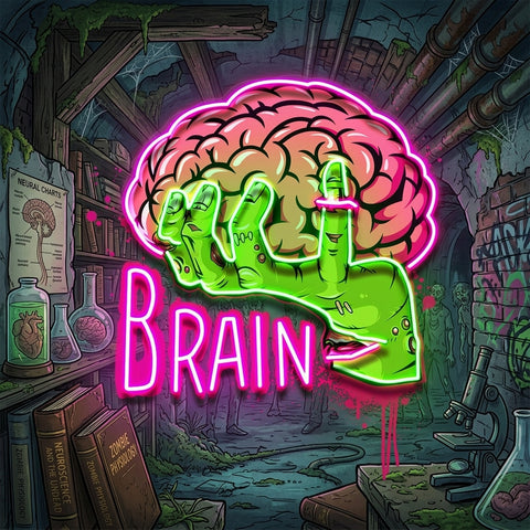 Make Your Brain LED Neon Sign Light Pop Art
