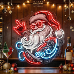 Mecha Santa Rock LED Neon Sign Light Pop Art