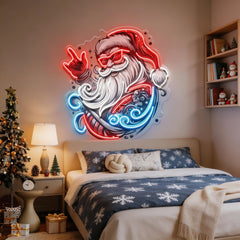 Mecha Santa Rock LED Neon Sign Light Pop Art