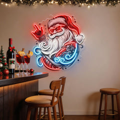 Mecha Santa Rock LED Neon Sign Light Pop Art
