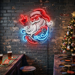 Mecha Santa Rock LED Neon Sign Light Pop Art