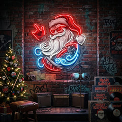 Mecha Santa Rock LED Neon Sign Light Pop Art