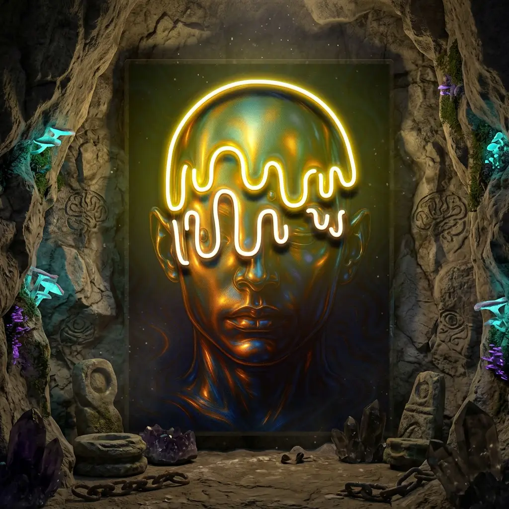 Melted Mind LED Neon Sign Light Pop Art