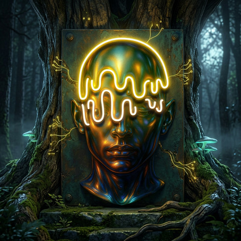Melted Mind LED Neon Sign Light Pop Art