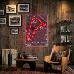 Mexico City Formula F1 Circuit LED Neon Sign Light Pop Art