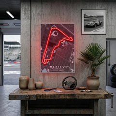 Mexico City Formula F1 Circuit LED Neon Sign Light Pop Art